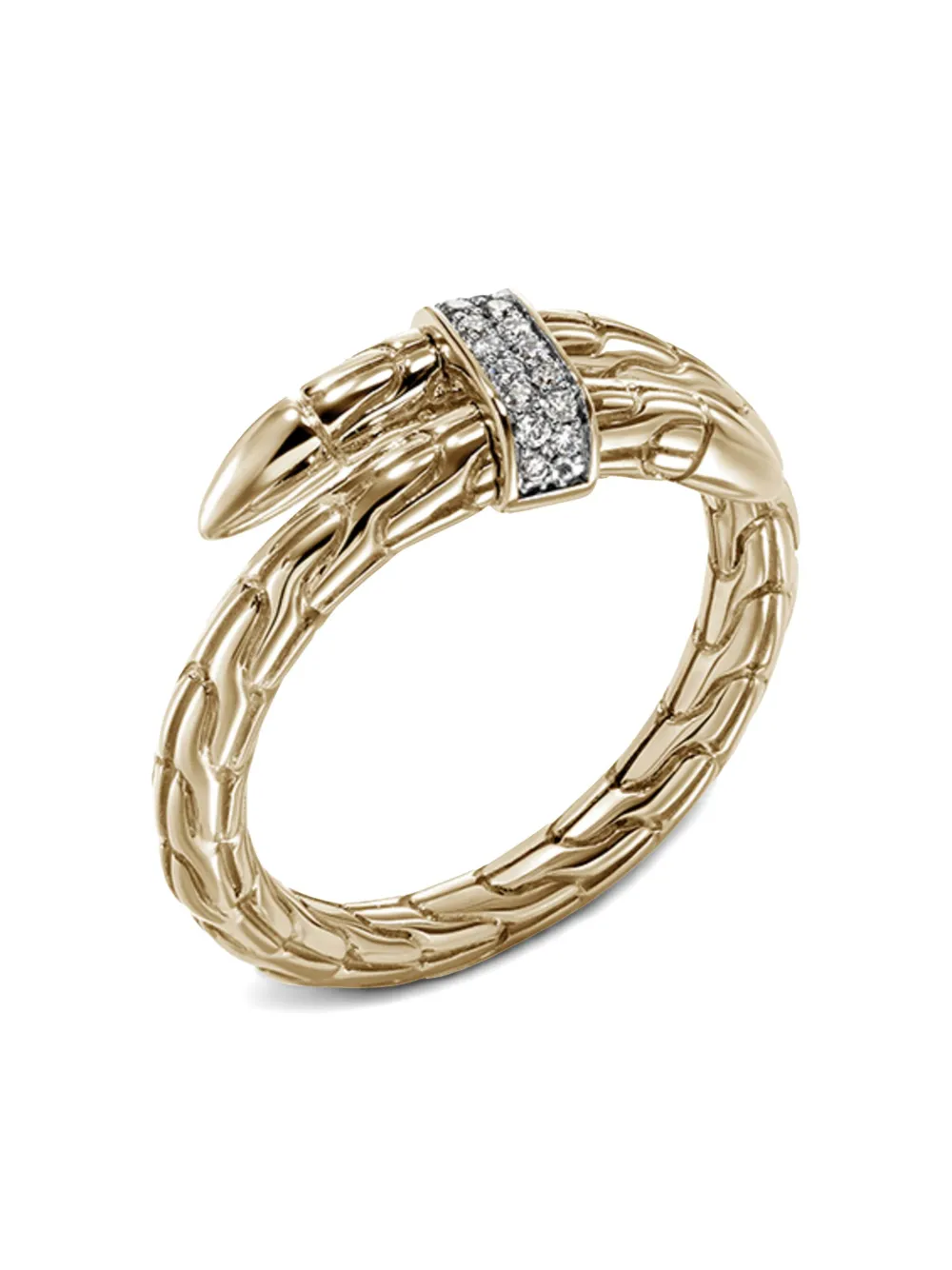 14kt Gold Spear Diamond Ring