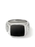 John Hardy sterling silver black onyx signet ring
