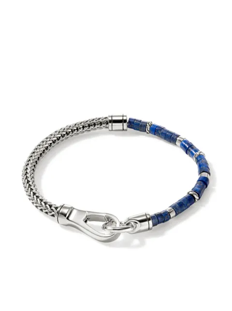 John Hardy pulsera en plata de ley con lapislázuli
