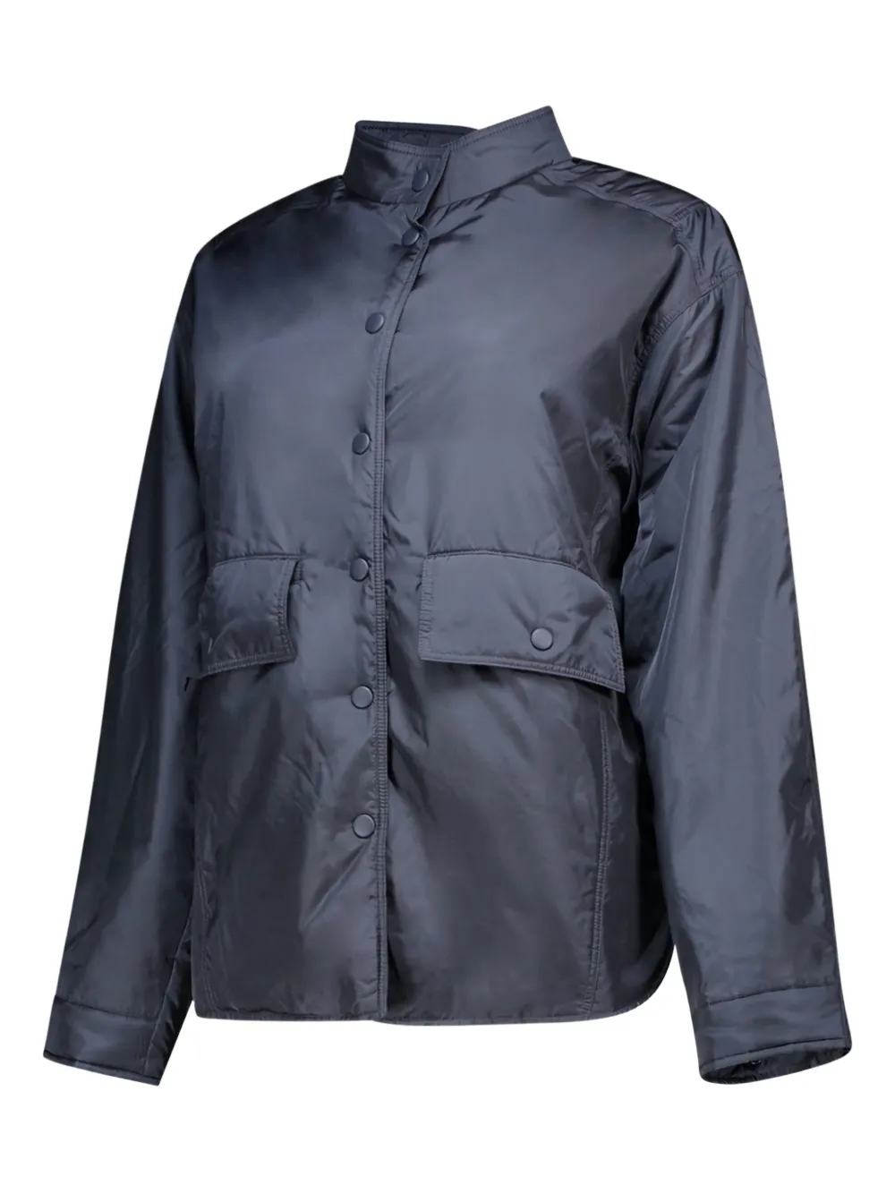 ASPESI Alisha gewatteerd jack met knoopsluiting Blauw