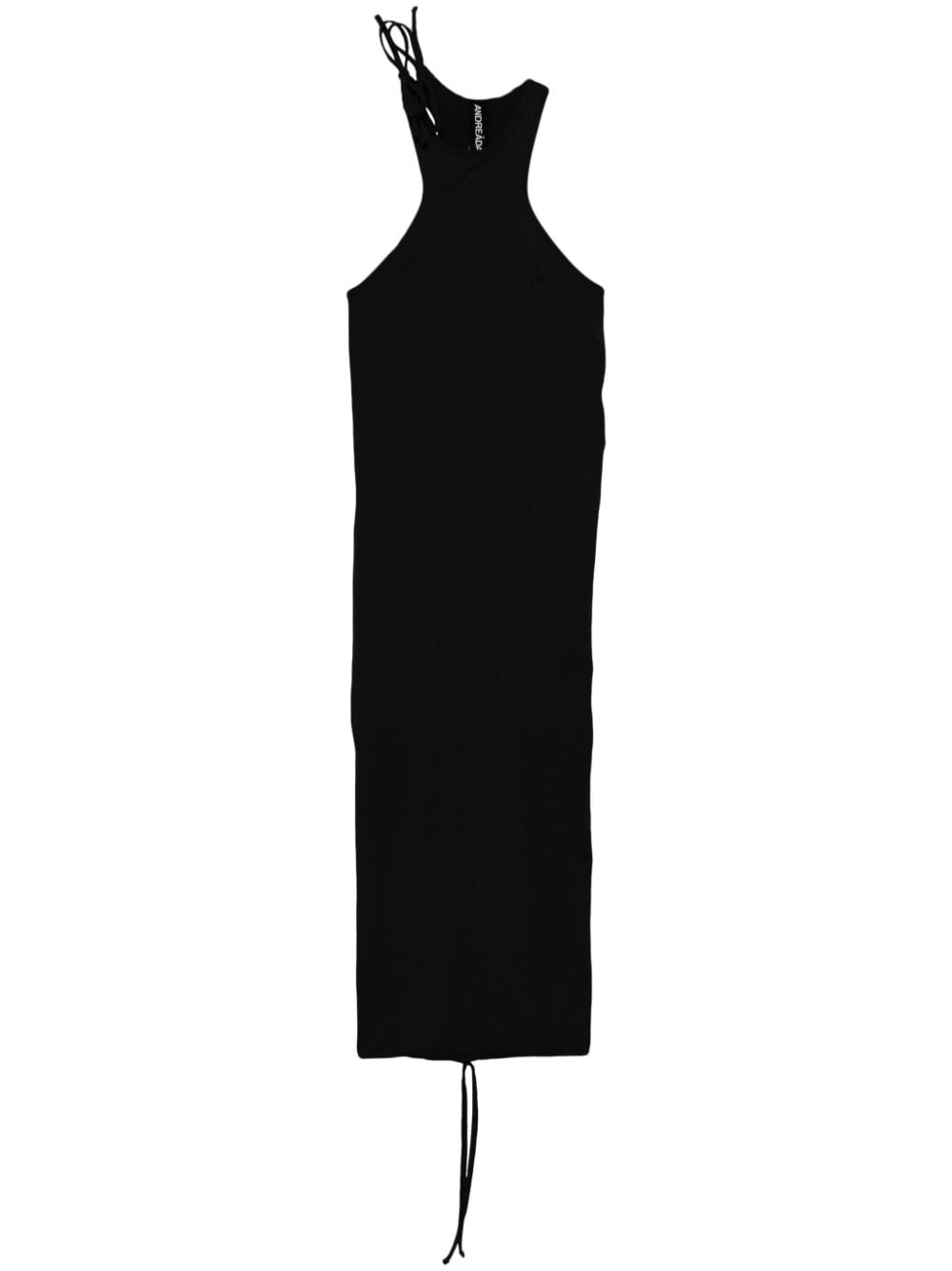 Andreädamo Sleeveless Jersey Midi Dress In Black