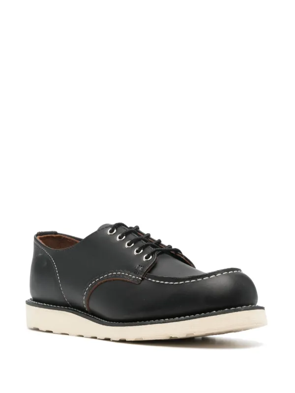 Red Wing Shoes contrast-stitch lace-up Boat Shoes | Black | FARFETCH