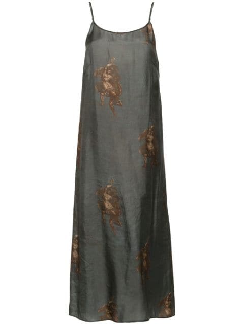 Uma Wang renaissance-print midi dress