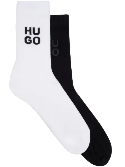 HUGO Kit 2 pares de meias em algodão misto