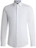 BOSS classic-collar button-up shirt - White