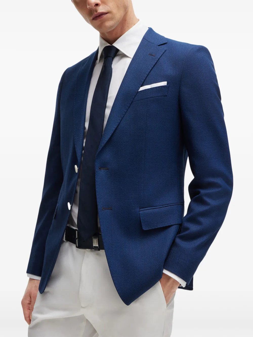 Classic-Collar Button-Up Shirt