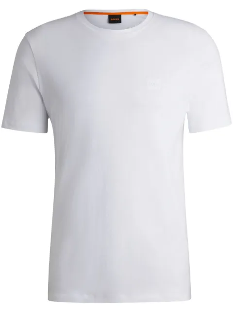 BOSS logo-embroidered T-shirt