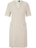 BOSS tweed mini dress - Neutrals