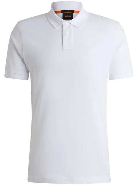 BOSS Poloshirt mit Logo-Applikation