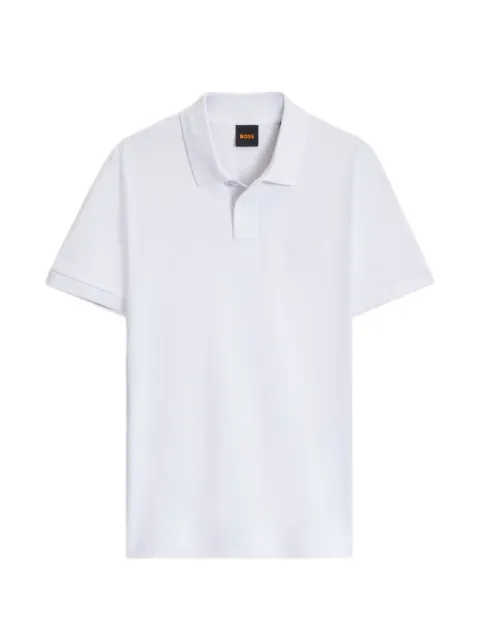 BOSS logo-appliqué polo shirt