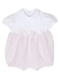 Il Gufo floral-appliqué striped shorties - Pink