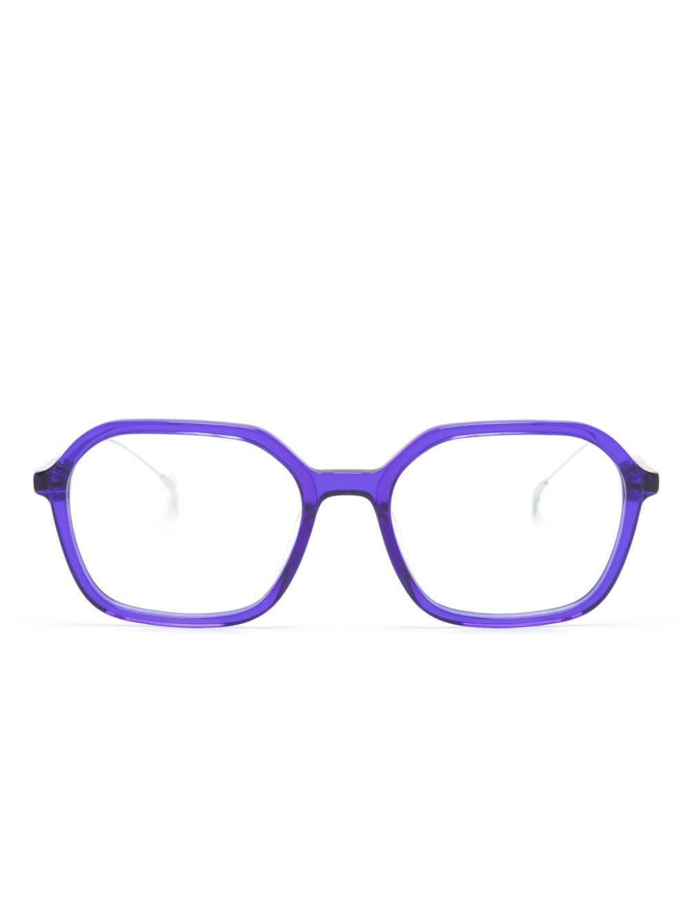 Eyepetizer Aida Square-frame Glasses In Purple