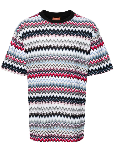 Missoni playera con tejido en zigzag