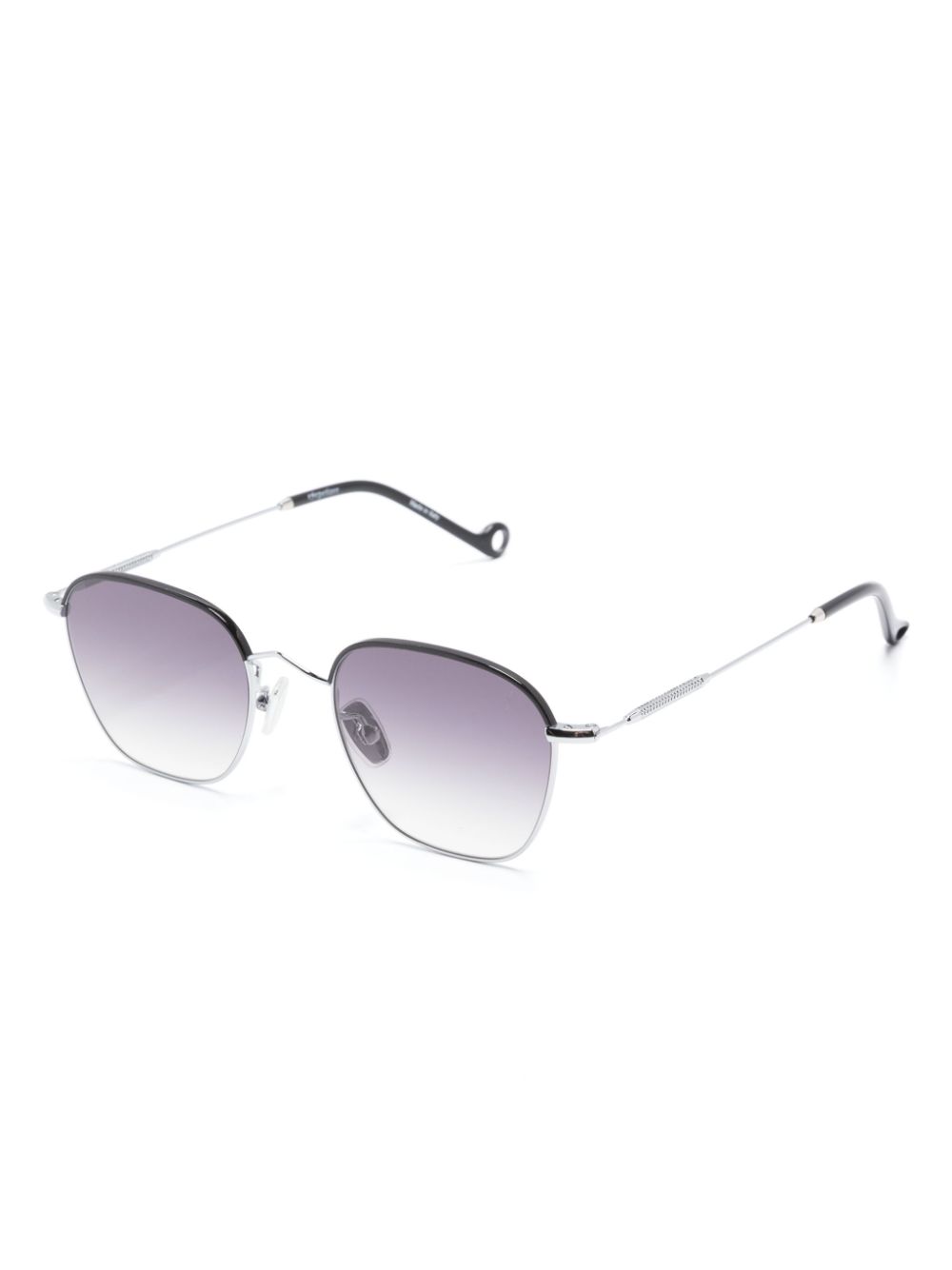 Shop Eyepetizer Atacama Square-frame Sunglasses In Silver