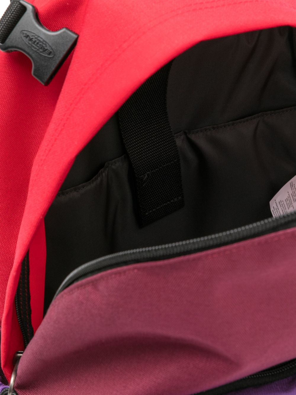 Shop Eastpak Logo-patch Colour-block Backpack In Red