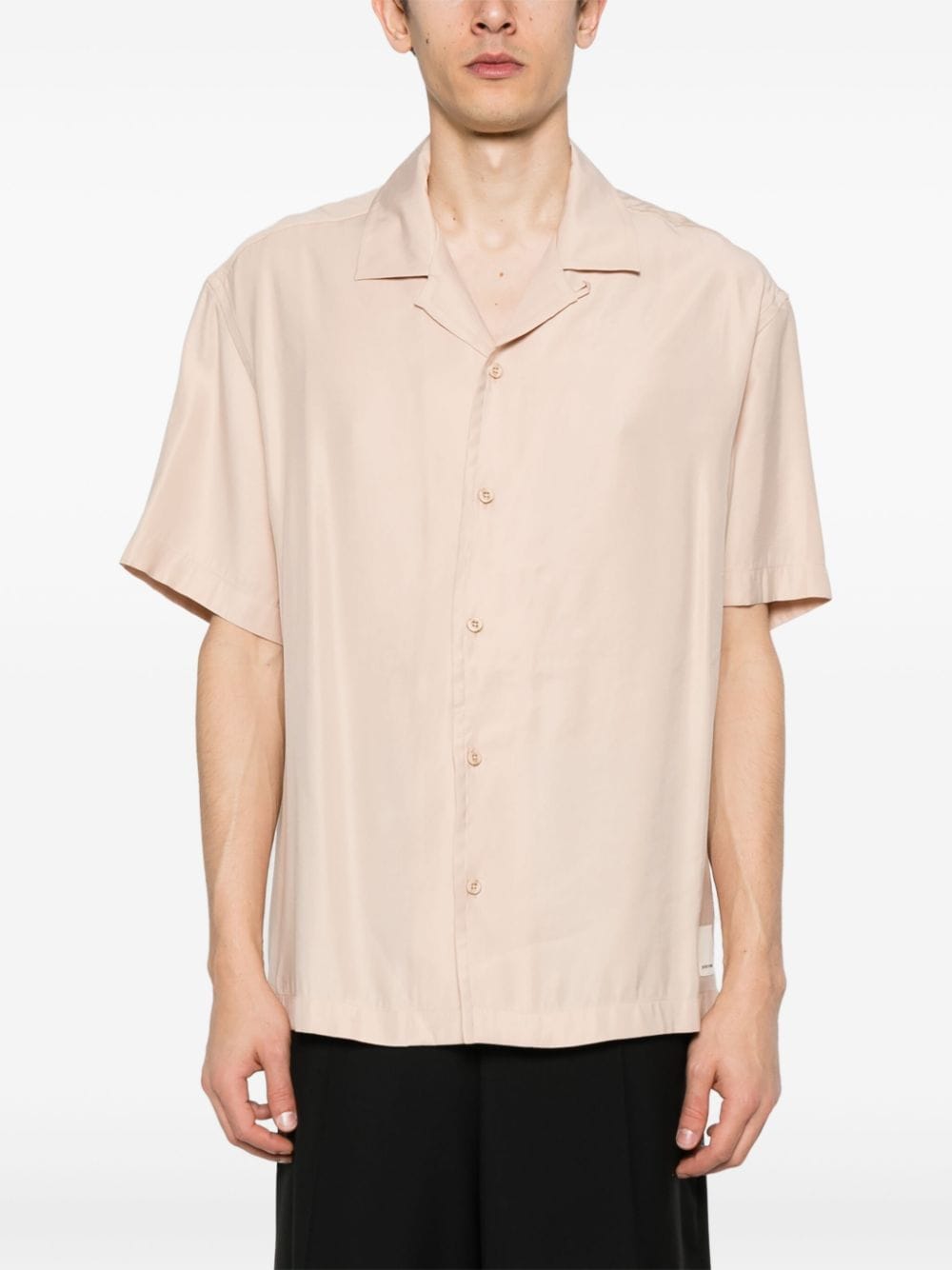 Shop Emporio Armani Palm Tree-embroidery Shirt In Neutrals