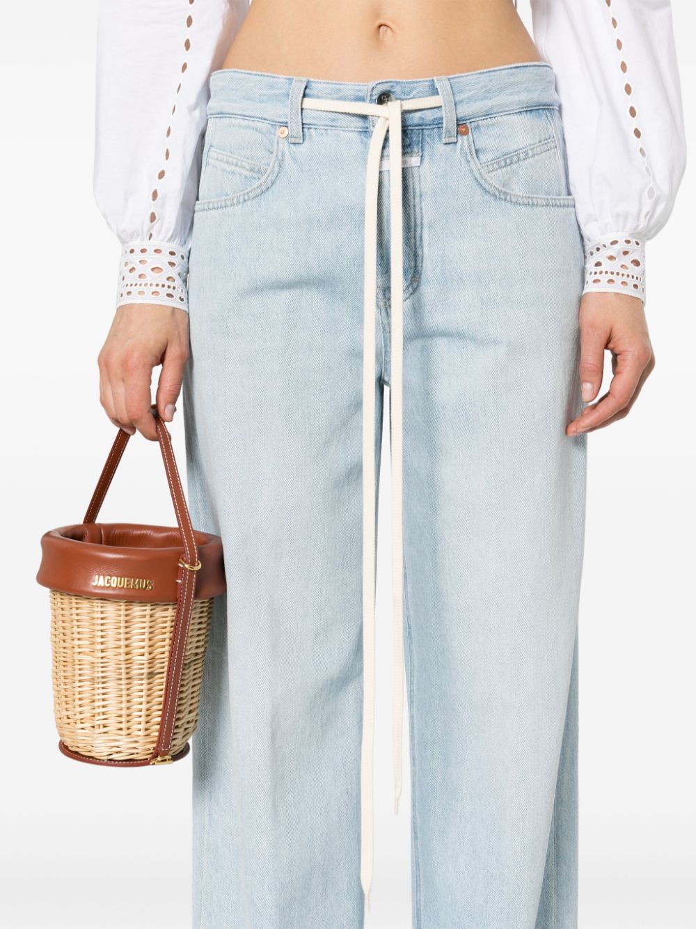 Shop Closed Nikka Wide-leg Jeans In Blue