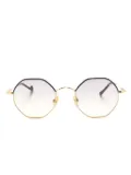 Eyepetizer Namib geometric-frame sunglasses - Gold