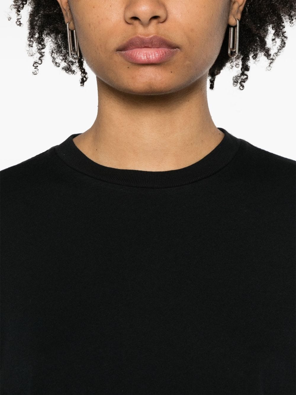 Shop Agolde Long-sleeve Cotton T-shirt In Black