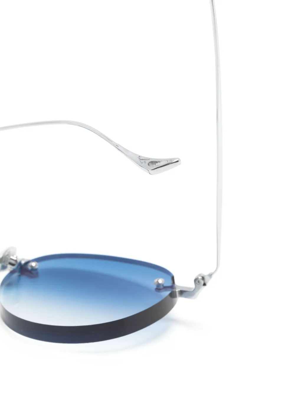 Eyepetizer Oxford zonnebril met ovalen montuur Zilver