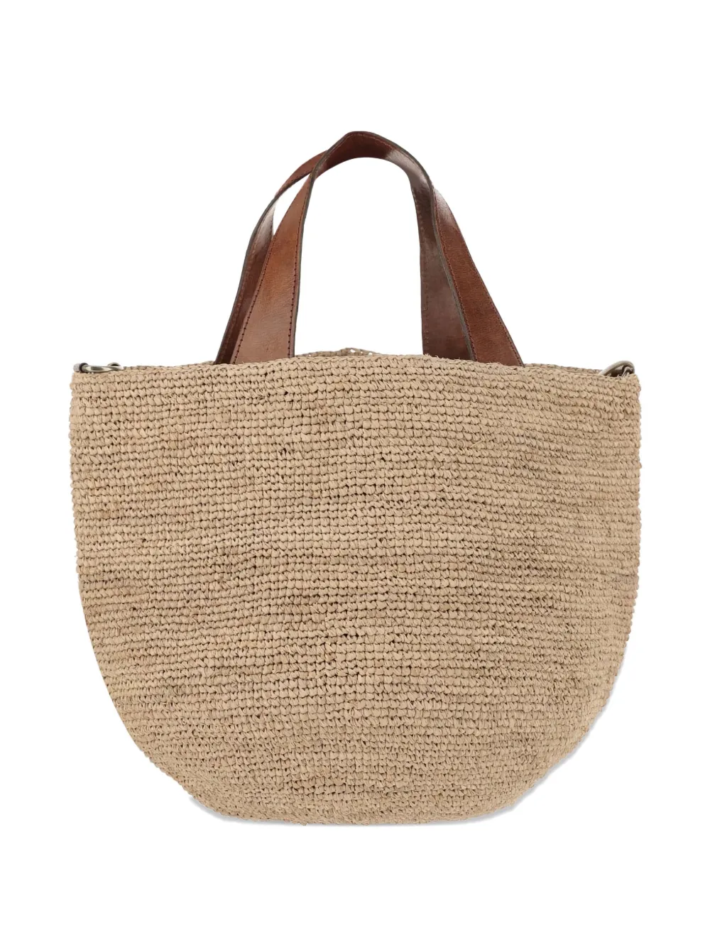  Ibeliv Large Leather-trimmed Tote Bag - Neutrals 