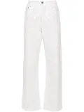 P.A.R.O.S.H. Guff sequin-embellished straight jeans - White
