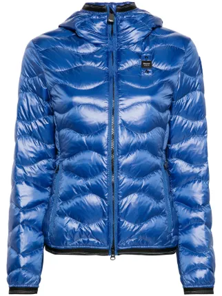 Blauer Sofia Hooded Down Jacket Blue FARFETCH