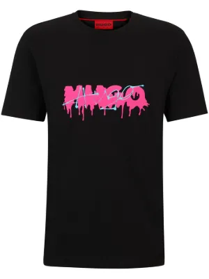 Camiseta Básica HUGO Dibeach Para Hombre - 100% Algodón - Corte Casual Y Cómodo