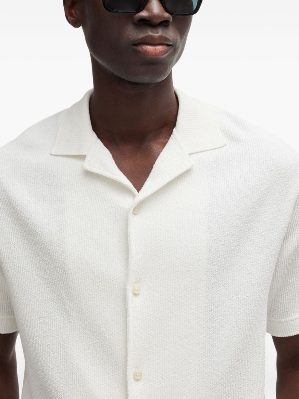 BOSS Overhemd met korte mouwen Wit