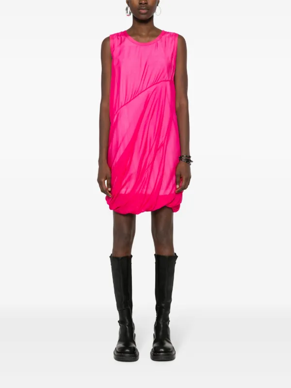 Helmut Lang Silk Mini Dress Pink FARFETCH ID