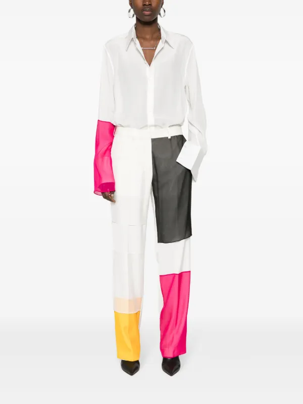 Helmut Lang Patchwork Car straight-leg Trousers - Farfetch