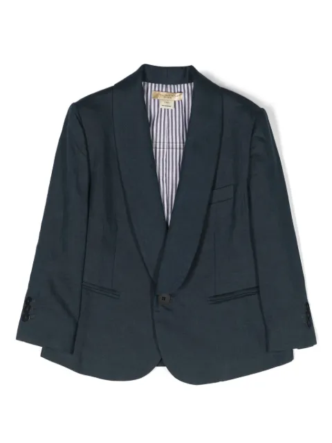 Stella McCartney Kids shawl-lapels linen blazer