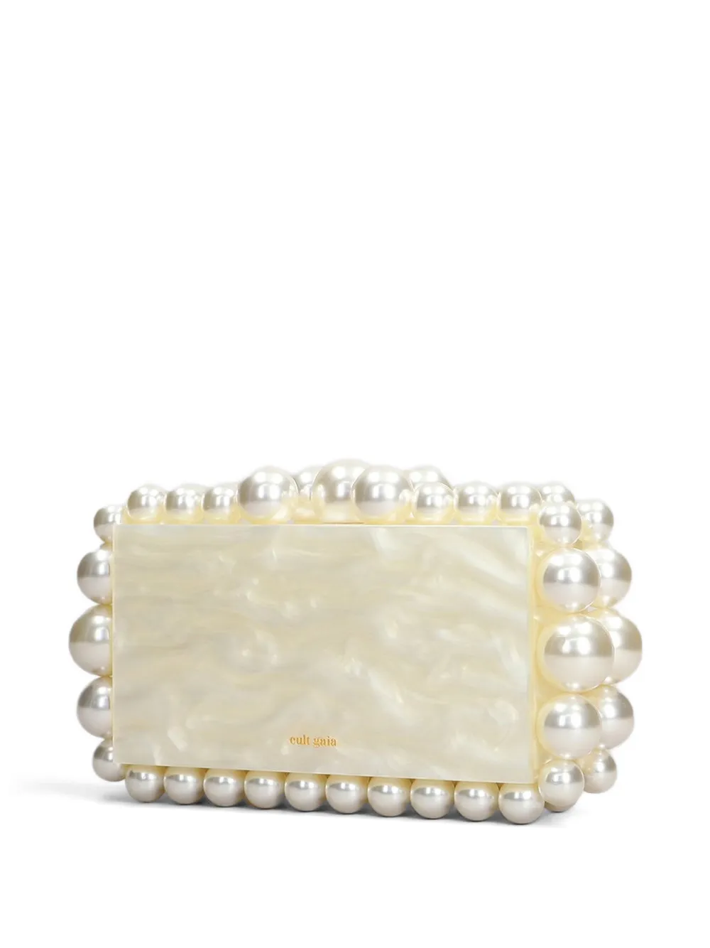 Cult Gaia Eos clutch met kralen Beige