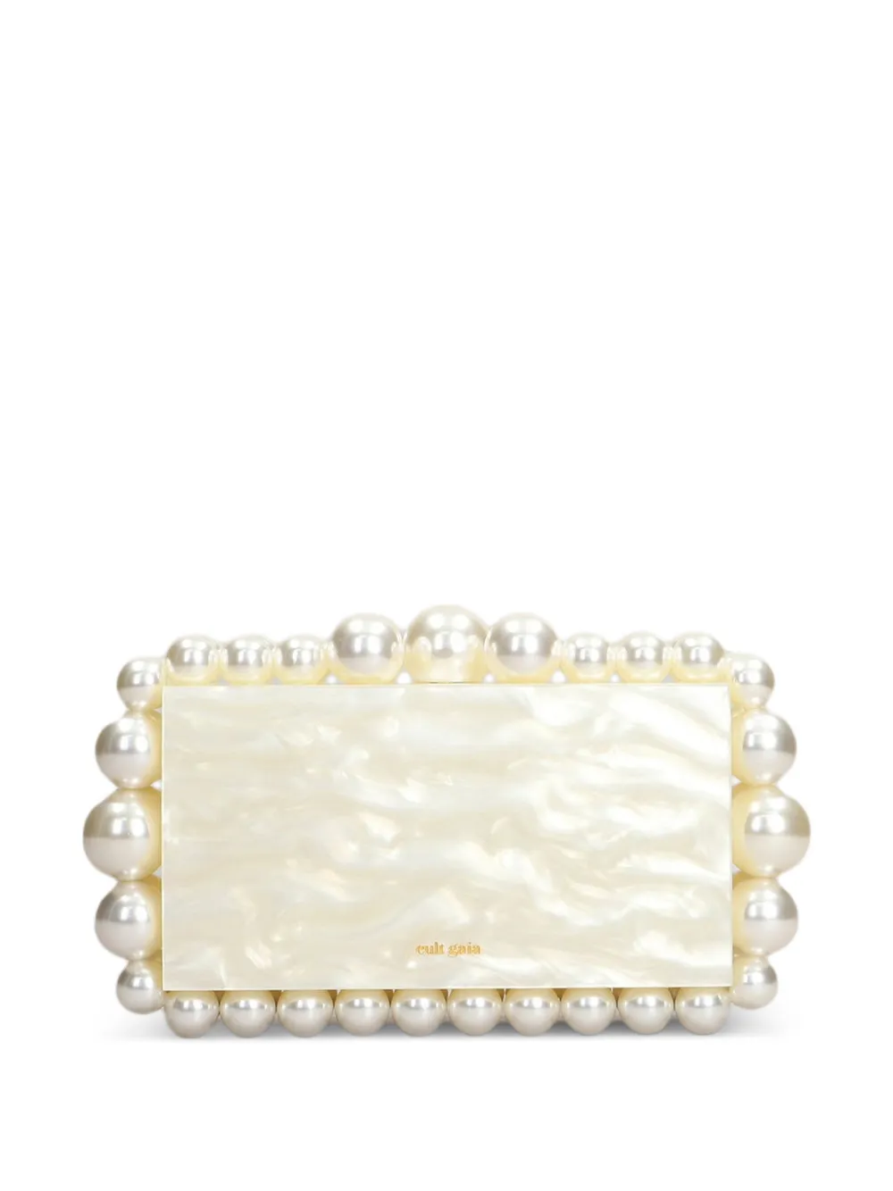 Cult Gaia Eos studded clutch bag - Toni neutri