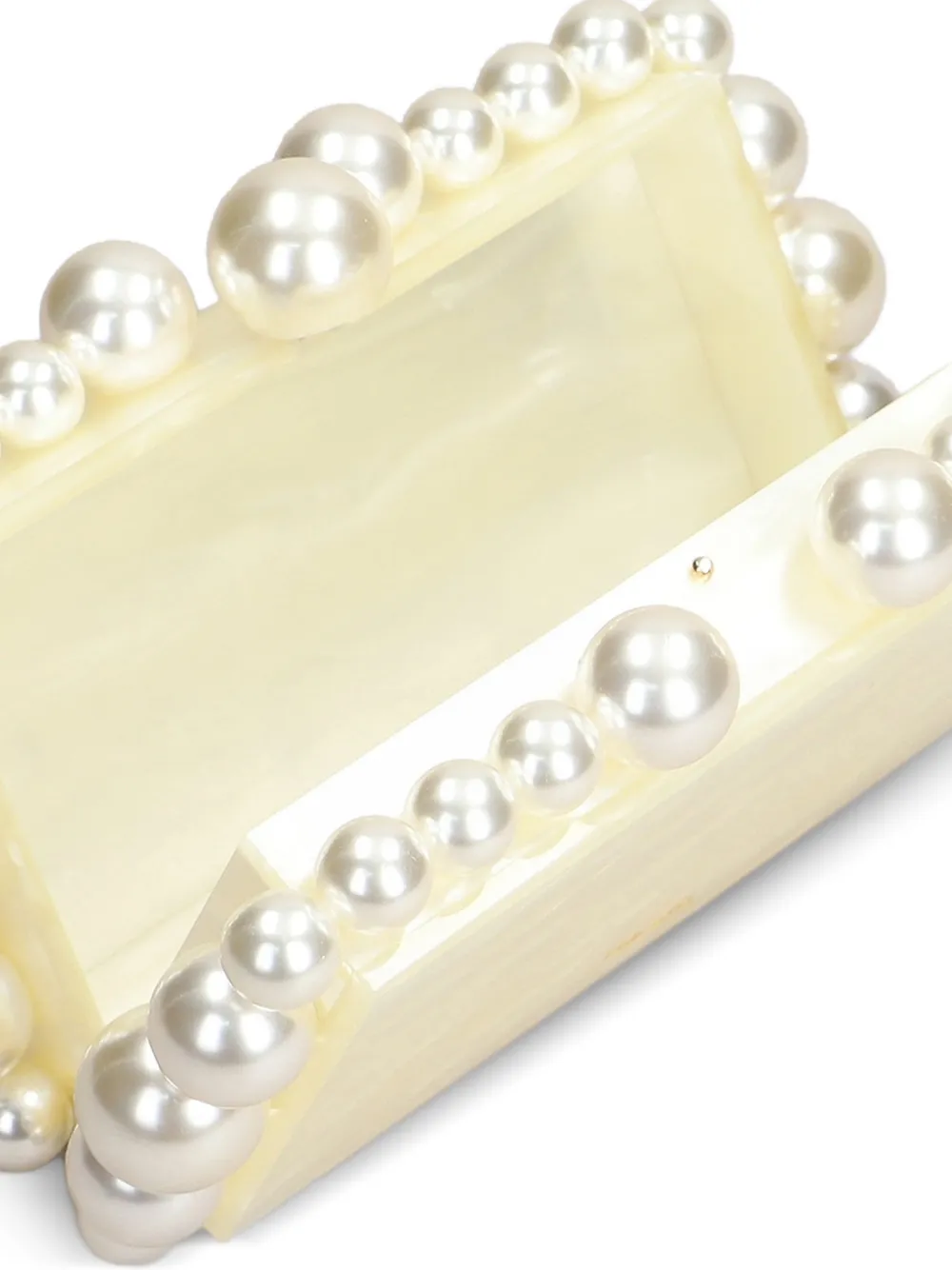 Cult Gaia Eos clutch met kralen Beige