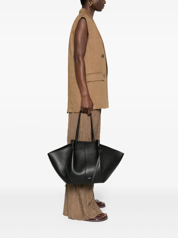 Yuzefi Large Mochi Leather Tote Bag | Black | FARFETCH