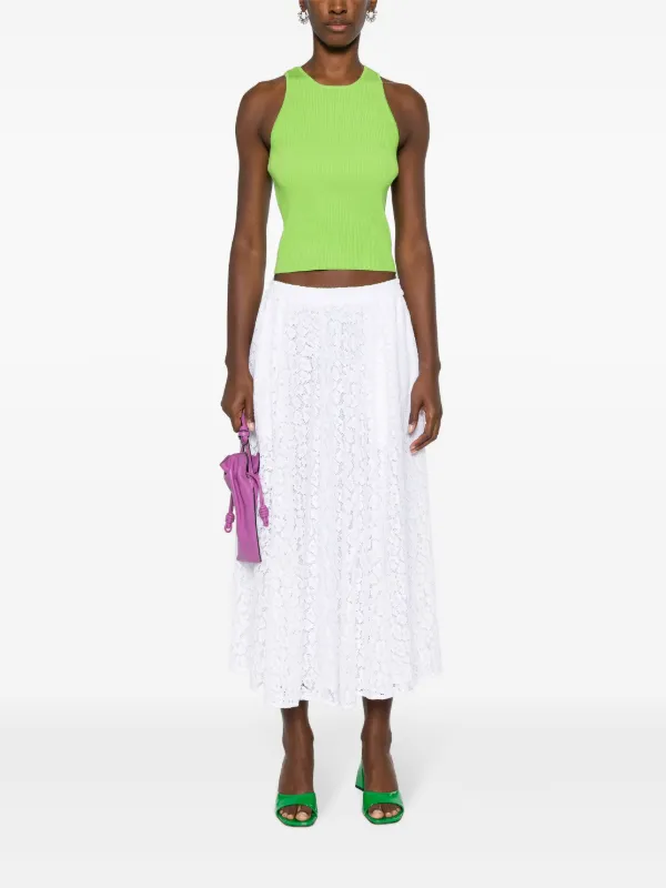 スカート MICHAEL MICHAEL KORS Knitted skirt White Logo Jacquard Knit Skirt | Michael Kors [US]