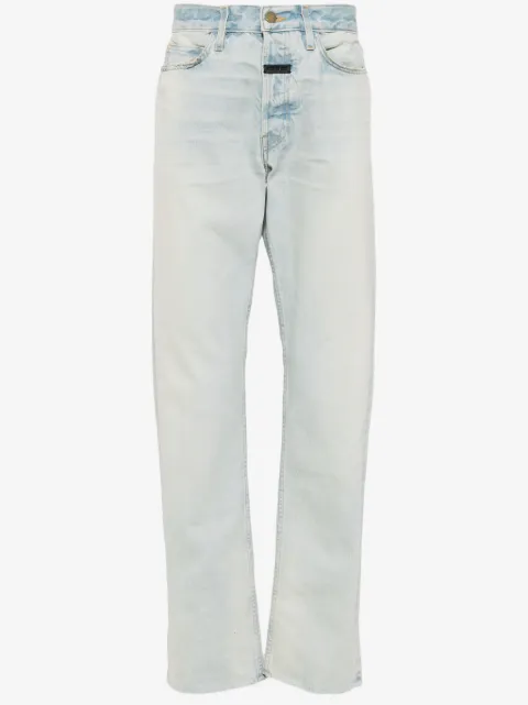 Fear Of God logo-tag mid-rise straight-leg jeans