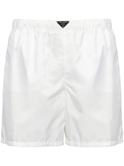 Prada triangle-logo swim shorts