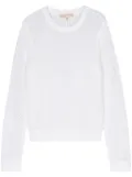 Michael Michael Kors crew-neck open-knit jumper - White