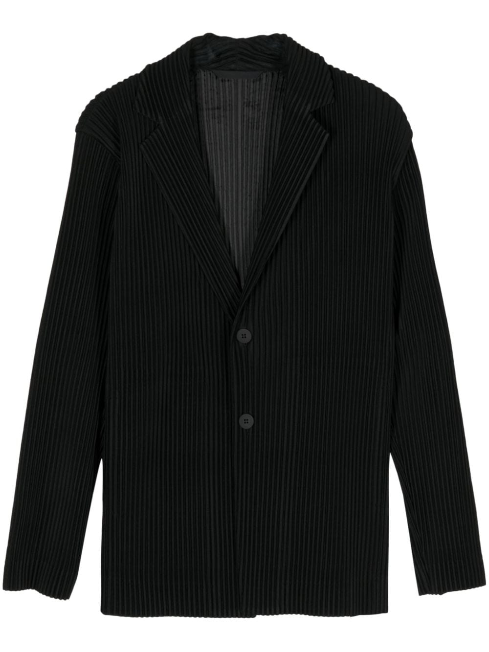 Homme Plissé Issey Miyake Tailored Pleats 2 single-breasted suit jacket Zwart