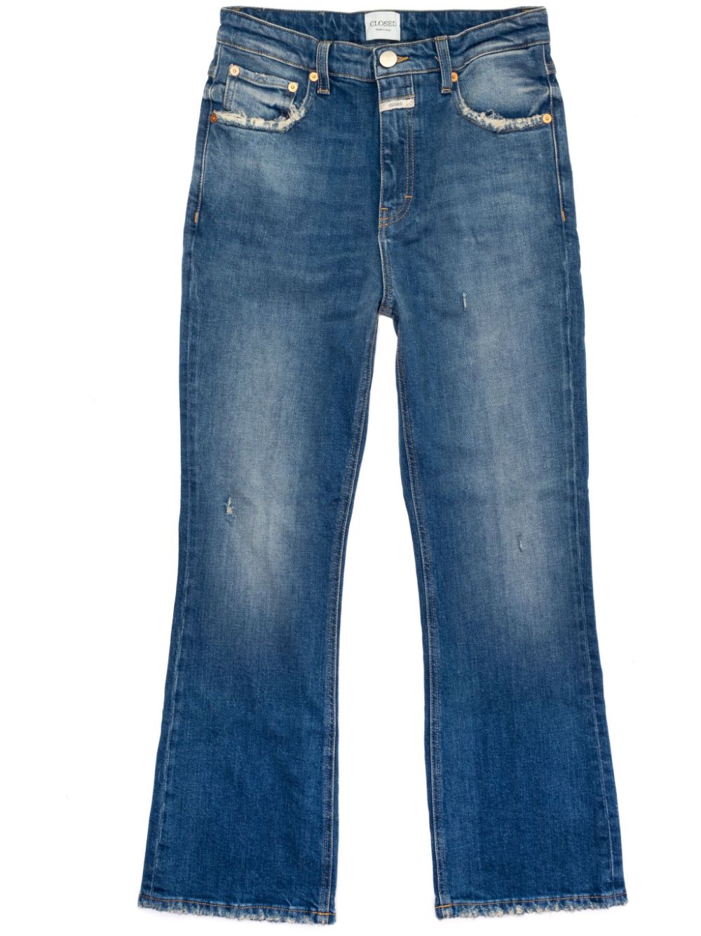 Closed Hi-Sun mid waist cropped jeans Blauw