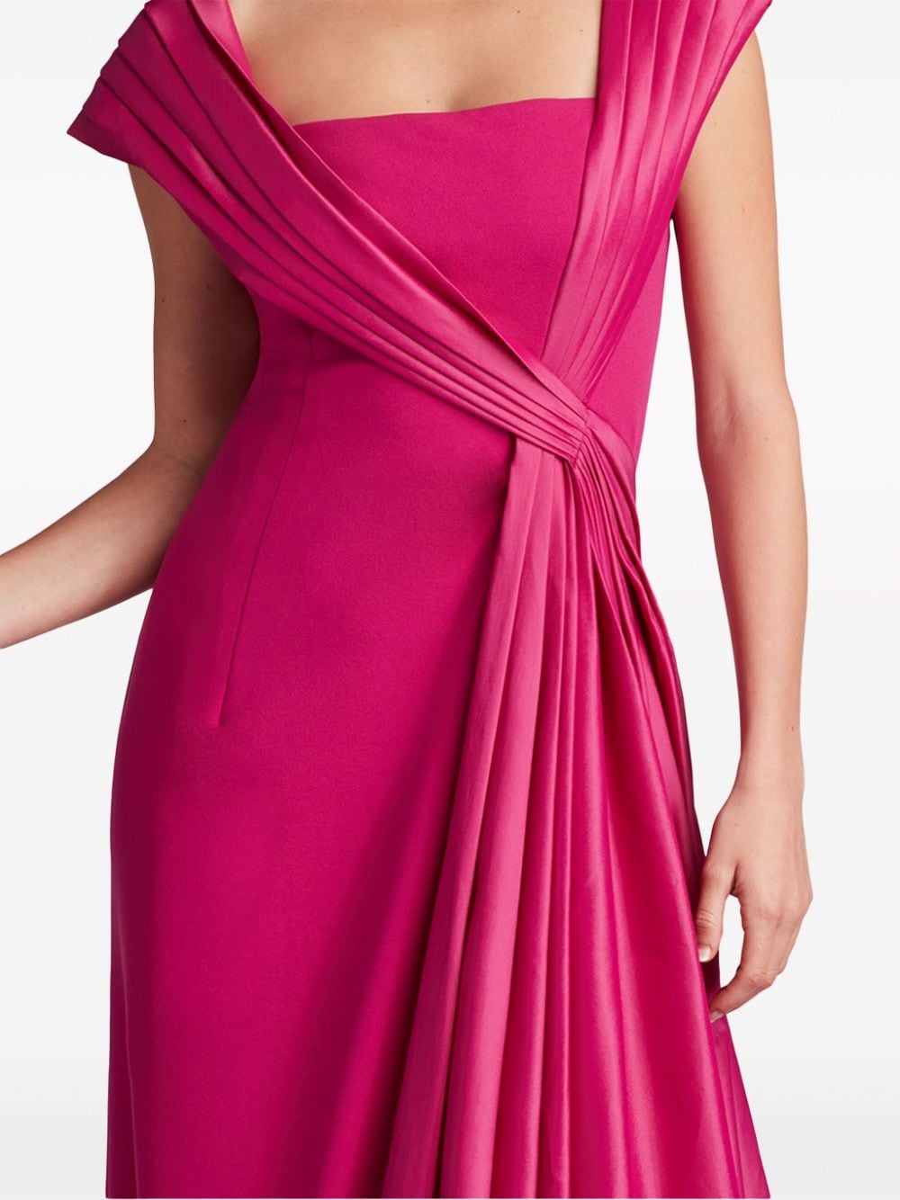 Shop Tadashi Shoji Mckenna Sash-detail Gown In Pink