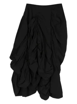【関税&送料込】Ferragamo Asymmetric Black Skirt With Basque Ferragamo Asymmetric black skirt with basque | VAZLUXE.COM