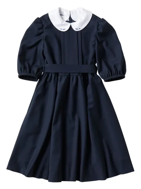 familiar floral-embroidered belted dress
