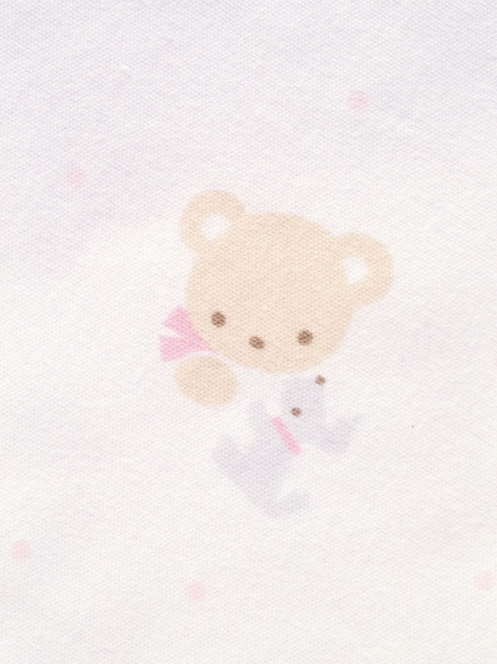 Shop Familiar Bear-print Cotton Blanket In Pink