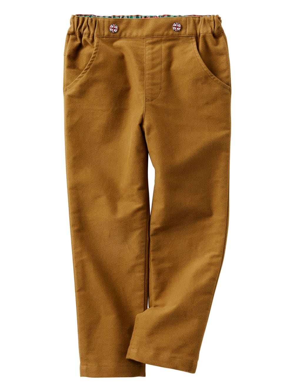 Shop Familiar Straight-leg Trousers In Brown