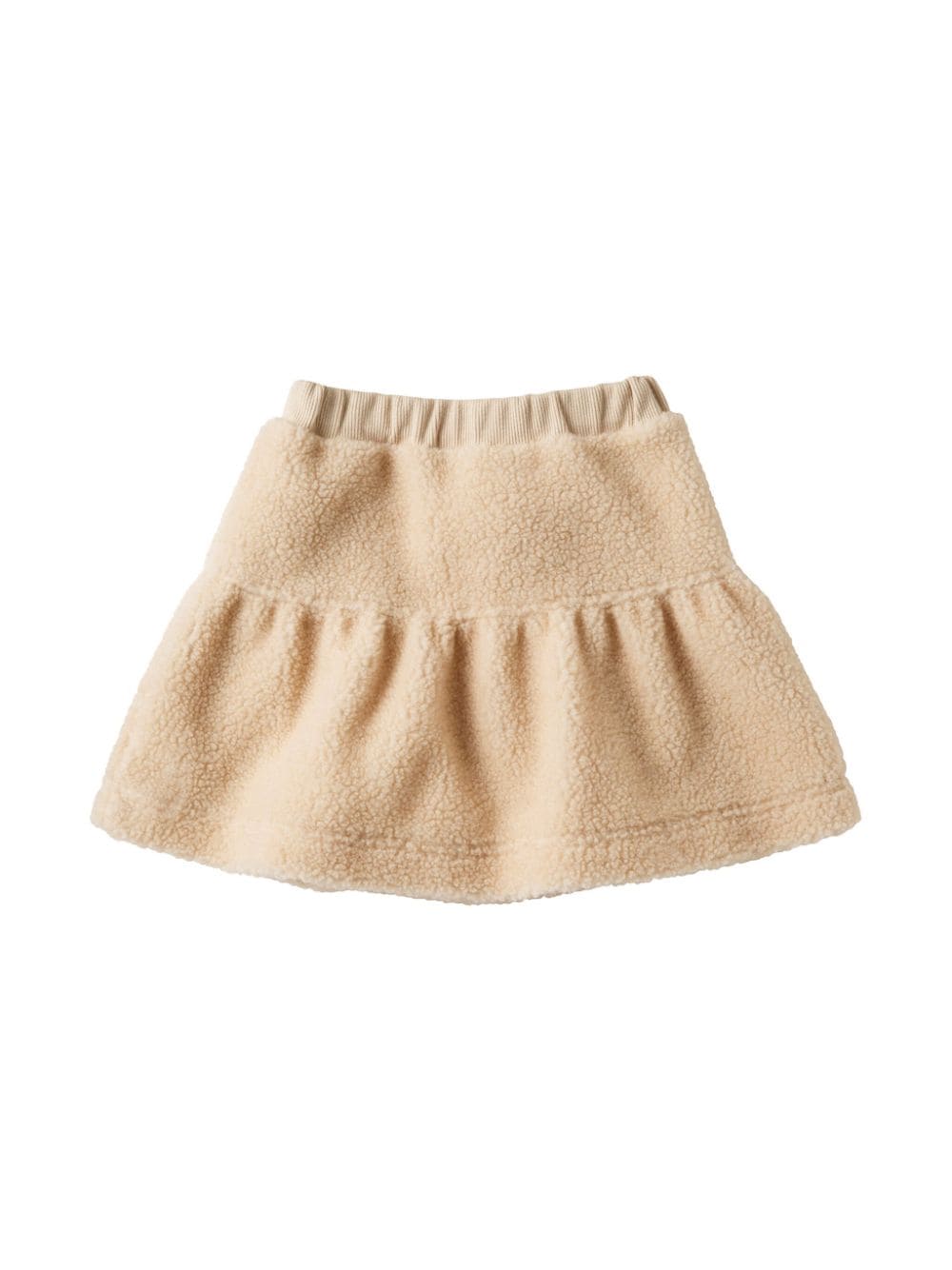 Shop Familiar Dog-appliquéd Fleece Skirt In Neutrals