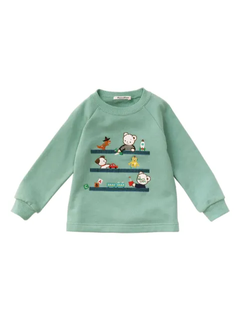 familiar graphic-print cotton sweatshirt 