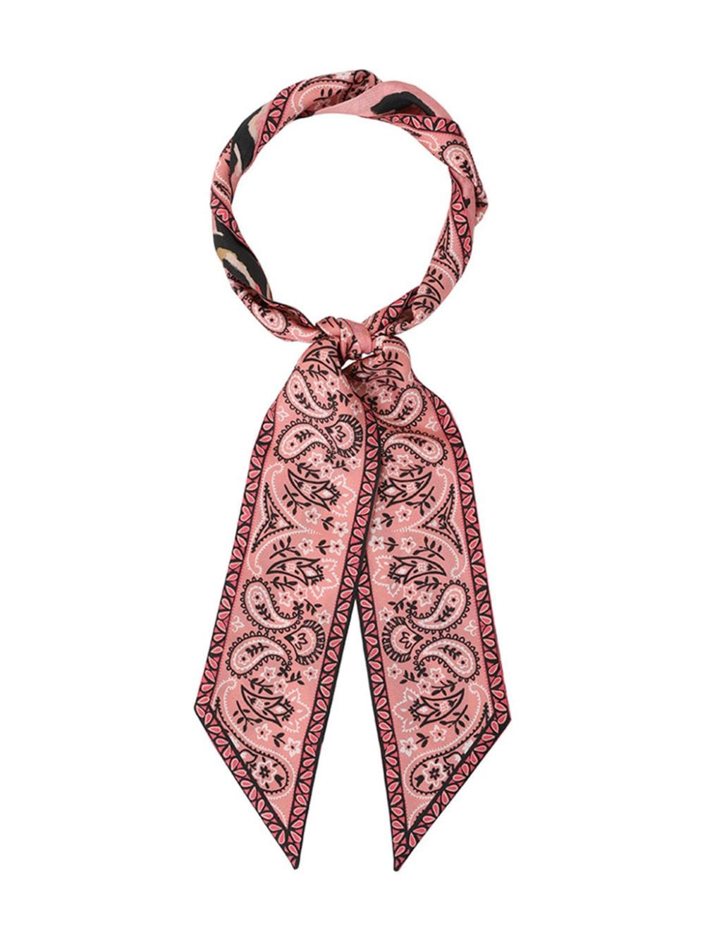 ZIMMERMANN Zijden sjaal met print Roze